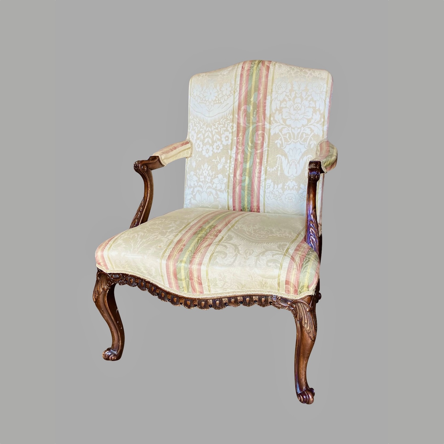 an-english-chippendale-style-mahogany-upholstered-armchair-f716-4