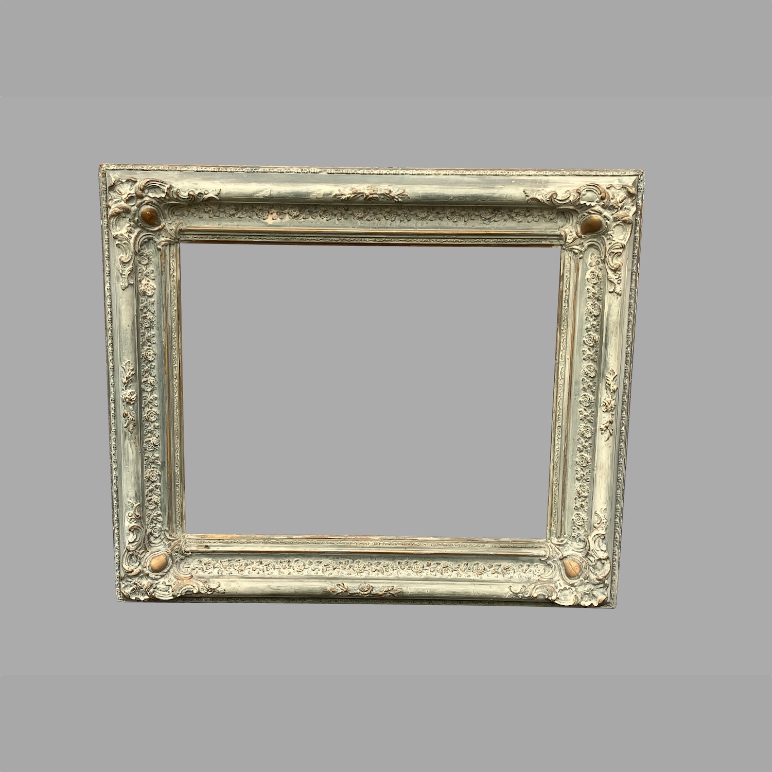impressive-continental-carved-painted-eighteenth-century-picture-frame-a1025-1